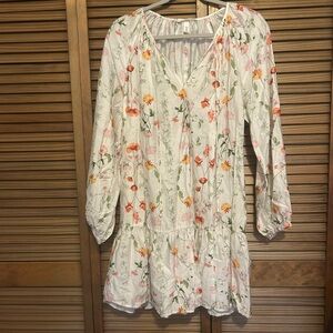 H&M Floral Pleated Dress